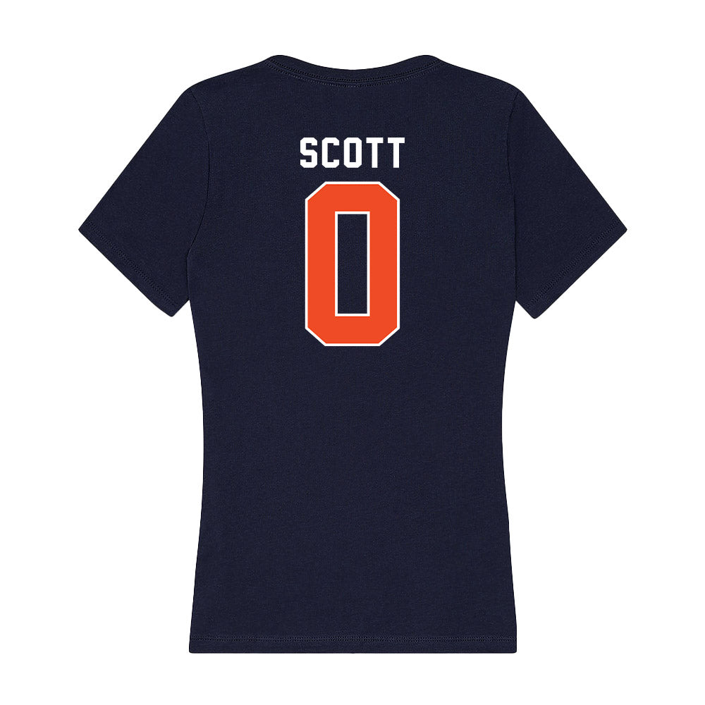 Auburn - NCAA Women's Basketball : Taliah Scott - Women's V-Neck T-Shirt-1