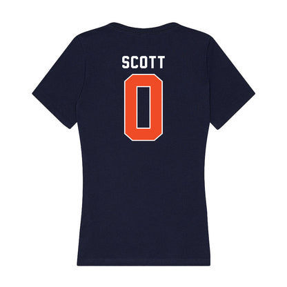 Auburn - NCAA Women's Basketball : Taliah Scott - Women's V-Neck T-Shirt-1