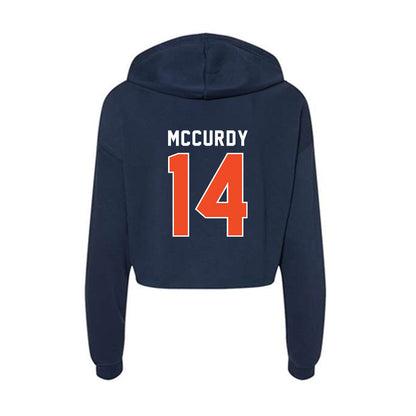 Auburn - NCAA Women's Volleyball : Chelsey McCurdy - Women's Crop Fleece Hoodie-1