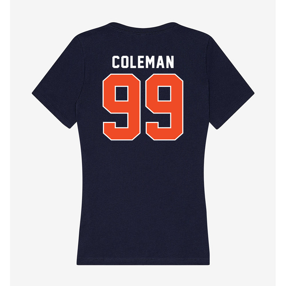 Auburn - NCAA Football : Antonio Coleman - Women's V-Neck T-Shirt-1