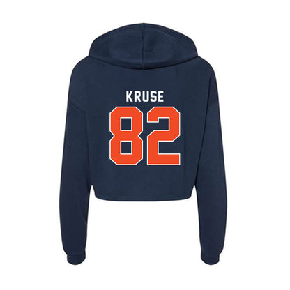 Auburn - NCAA Football : Jake Kruse - Women's Crop Fleece Hoodie-1