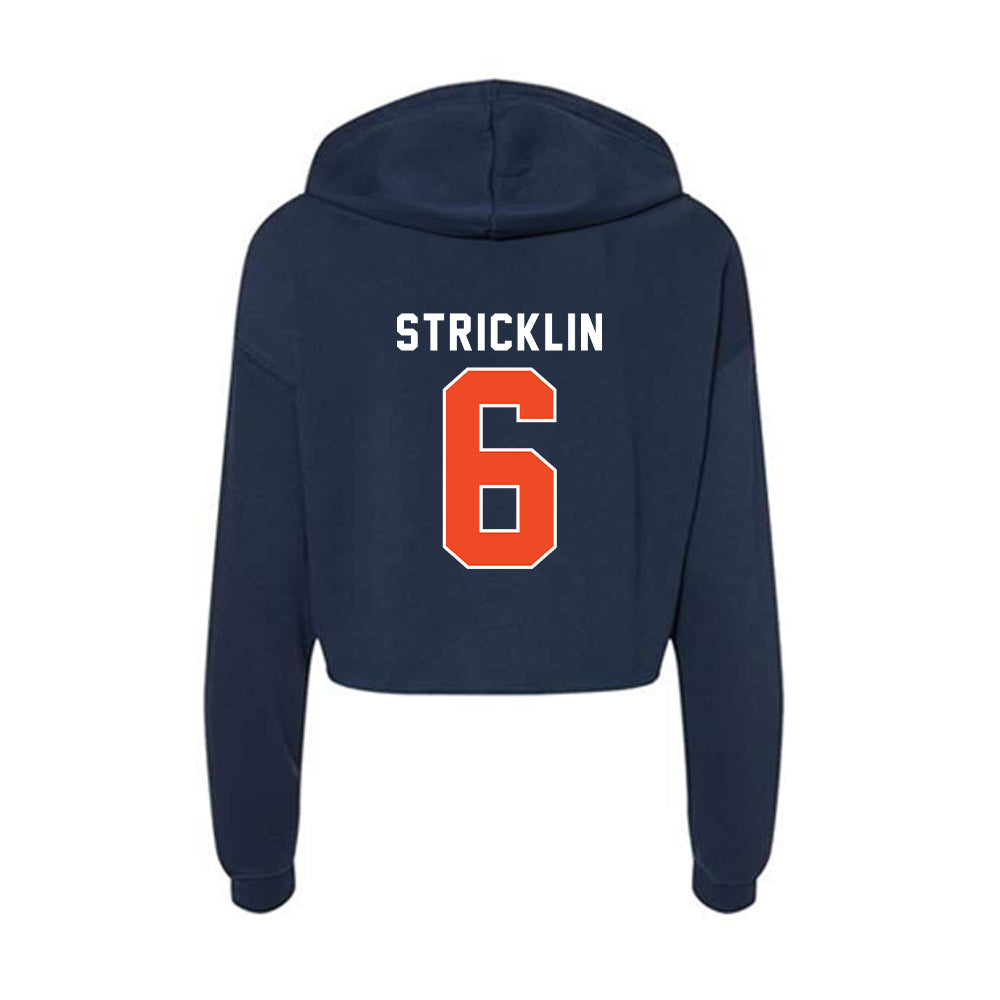 Auburn - NCAA Baseball : Cale Stricklin - Women's Crop Fleece Hoodie-1