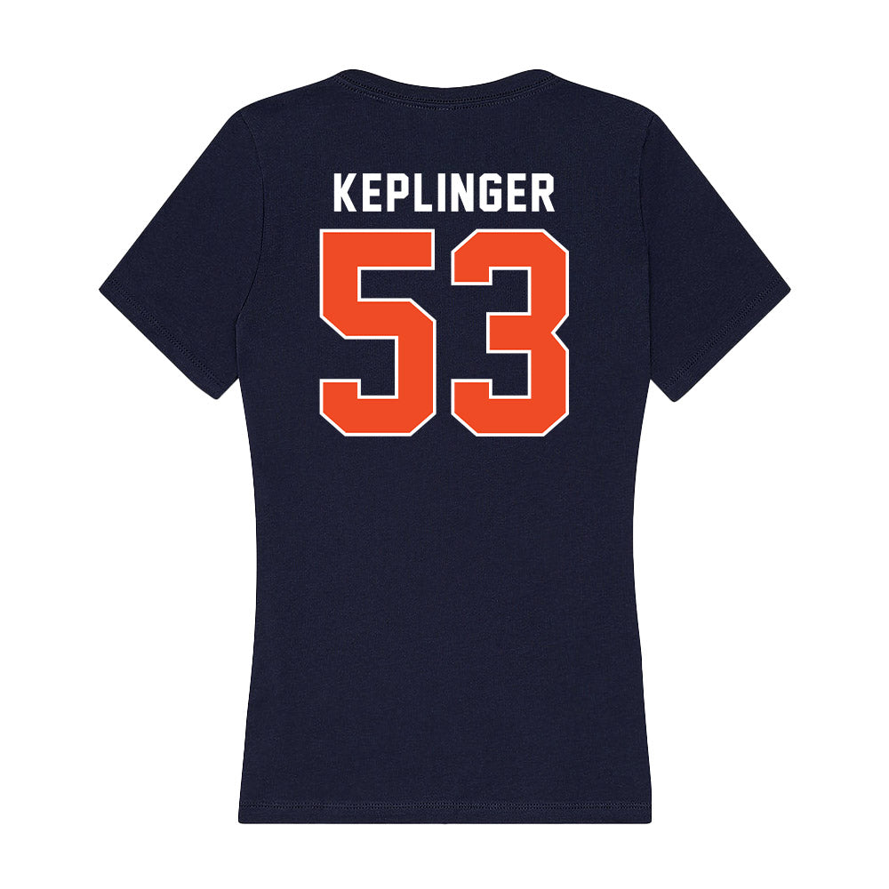 Auburn - NCAA Baseball : Konner Keplinger - Women's V-Neck T-Shirt-1