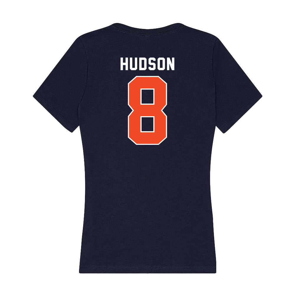 Auburn - NCAA Men's Basketball : Ja'Heim Hudson - Women's V-Neck T-Shirt-1