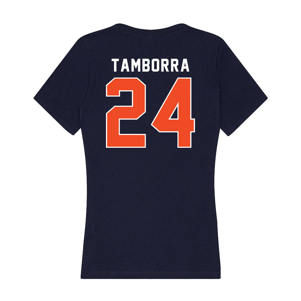 Auburn - NCAA Softball : Malayna Tamborra - Women's V-Neck T-Shirt-1