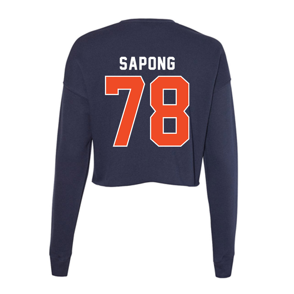 Auburn - NCAA Women's Soccer : Jenna Sapong - Women's Cropped Crew Fleece-1