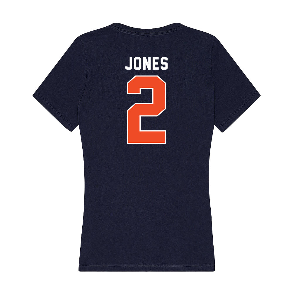 Auburn - NCAA Men's Basketball : Denver Jones - Women's V-Neck T-Shirt-1