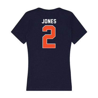 Auburn - NCAA Men's Basketball : Denver Jones - Women's V-Neck T-Shirt-1