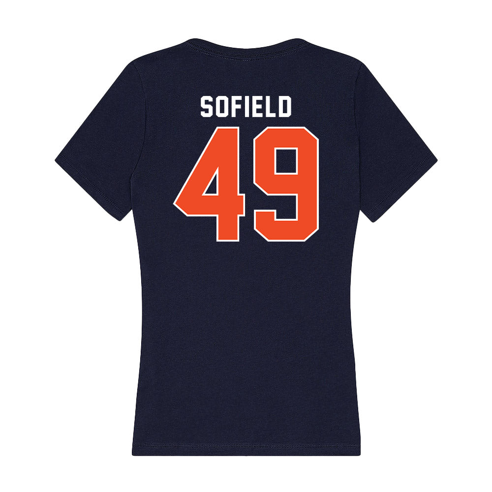 Auburn - NCAA Baseball : Drew Sofield - Women's V-Neck T-Shirt-1