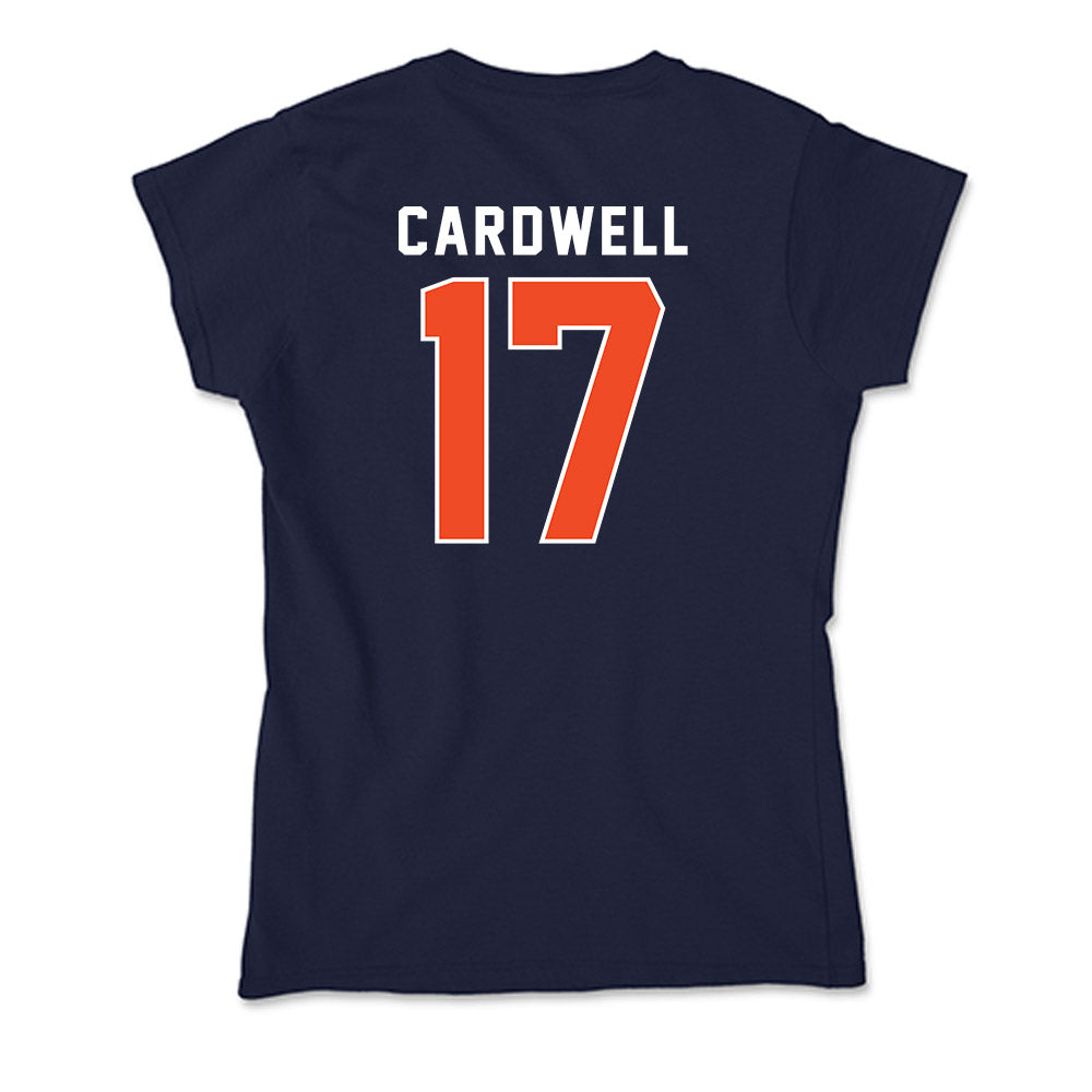 Auburn - NCAA Men's Basketball : Drake Cardwell - Soft Style Women’s T-Shirt-1