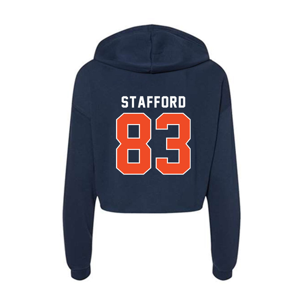 Auburn - NCAA Football : Colby Stafford - Women's Crop Fleece Hoodie-1