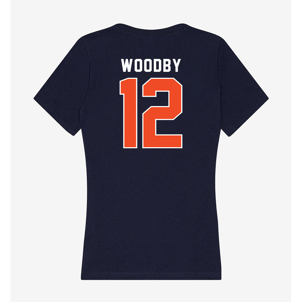 Auburn - NCAA Football : Blake Woodby - Women's V-Neck T-Shirt-1