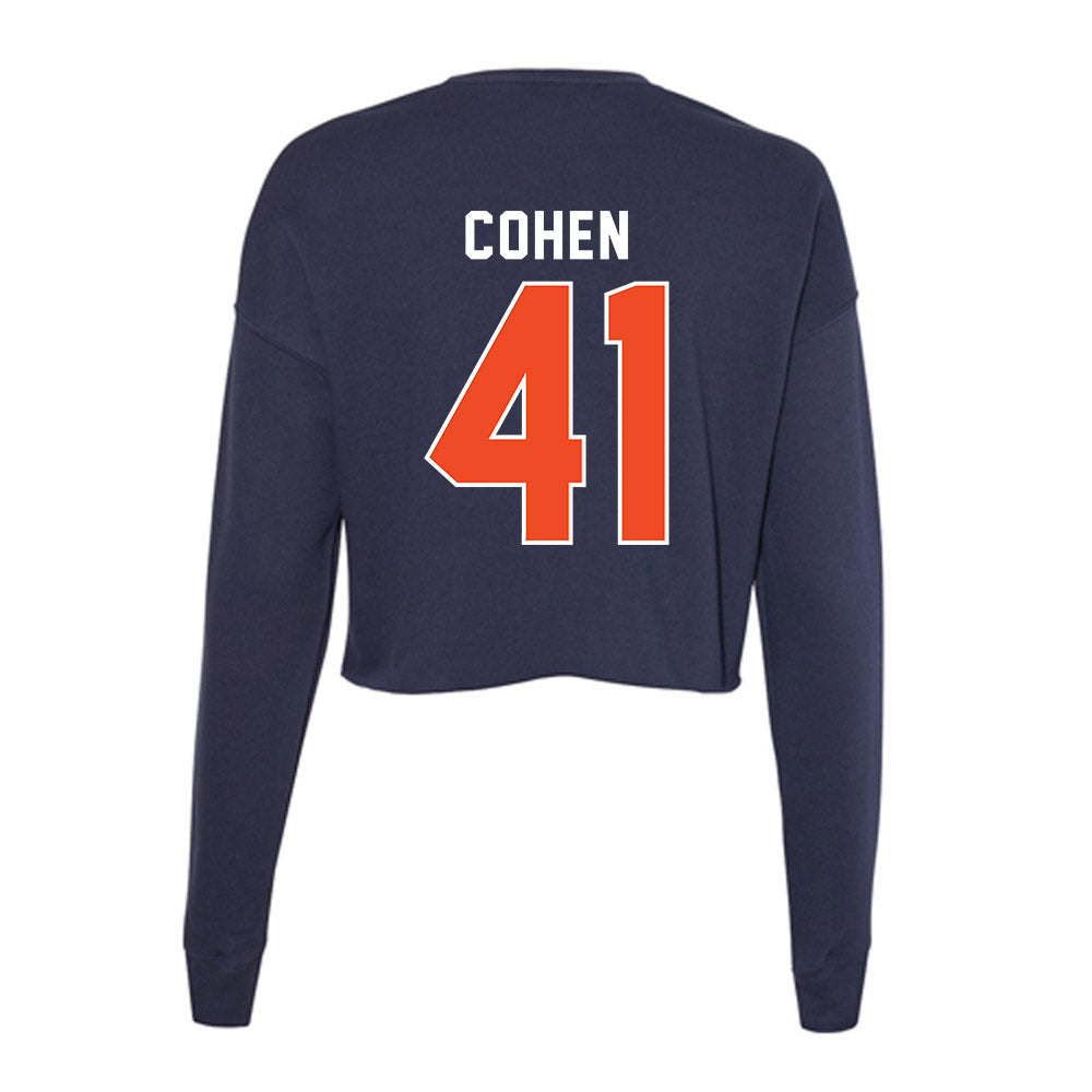 Auburn - NCAA Football : Josh Cohen - Women's Cropped Crew Fleece-1