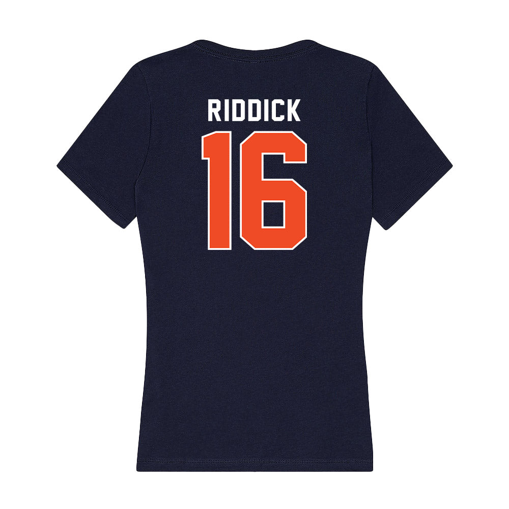 Auburn - NCAA Football : Demarcus Riddick - Women's V-Neck T-Shirt-1