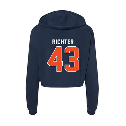 Auburn - NCAA Football : John Martin Richter - Women's Crop Fleece Hoodie-1