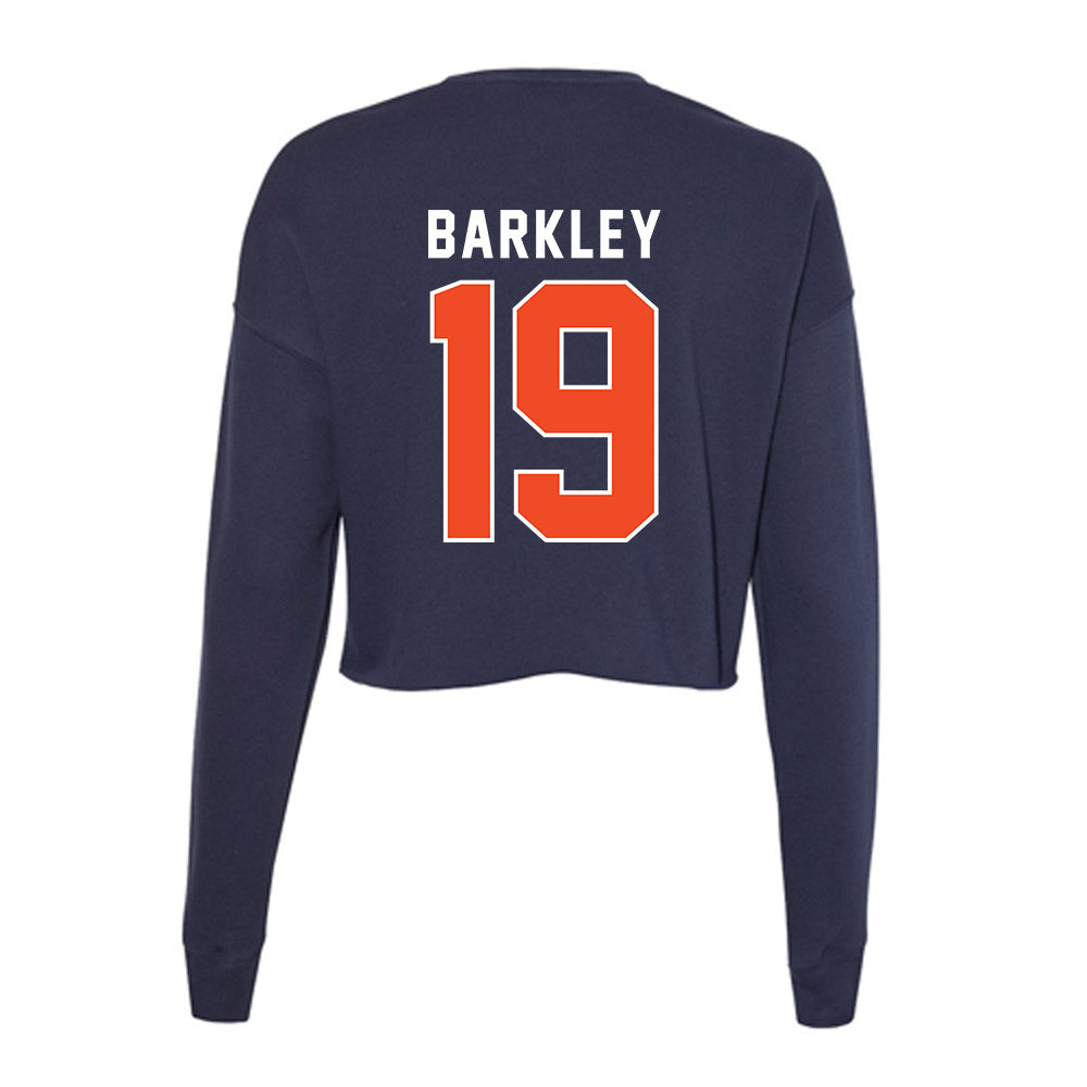 Auburn - NCAA Football : Jackson Barkley - Women's Cropped Crew Fleece-1