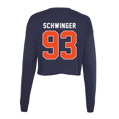 Auburn - NCAA Football : Charley Schwinger - Women's Cropped Crew Fleece-1