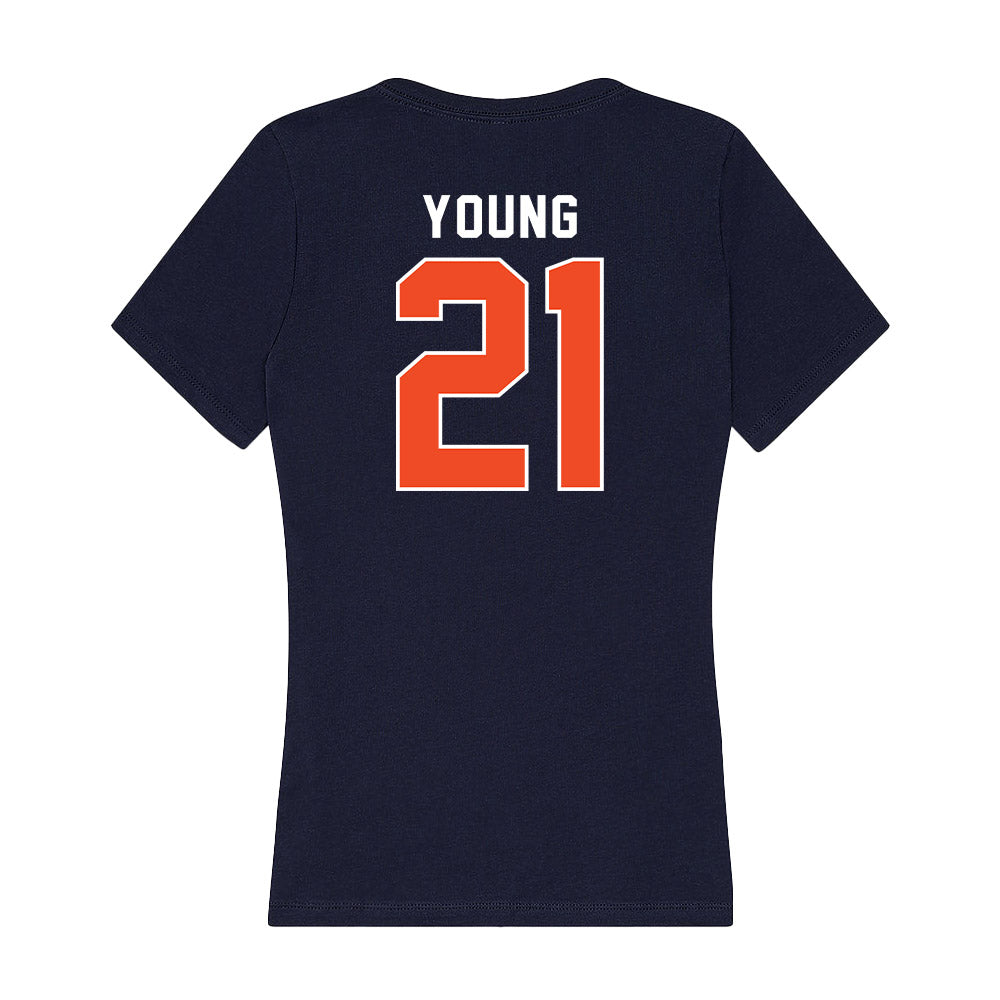 Auburn - NCAA Women's Basketball : Audia Young - Women's V-Neck T-Shirt-1