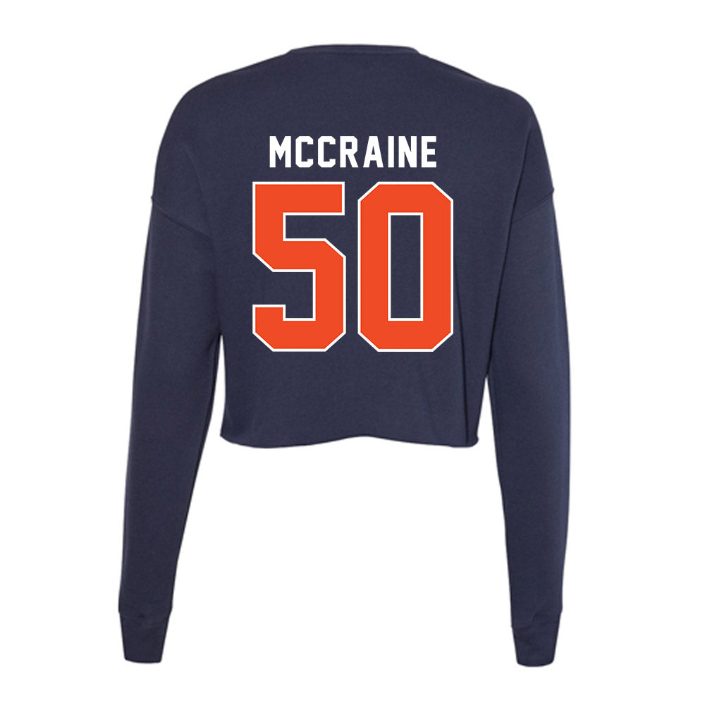 Auburn - NCAA Baseball : Brandon McCraine - Women's Cropped Crew Fleece-1