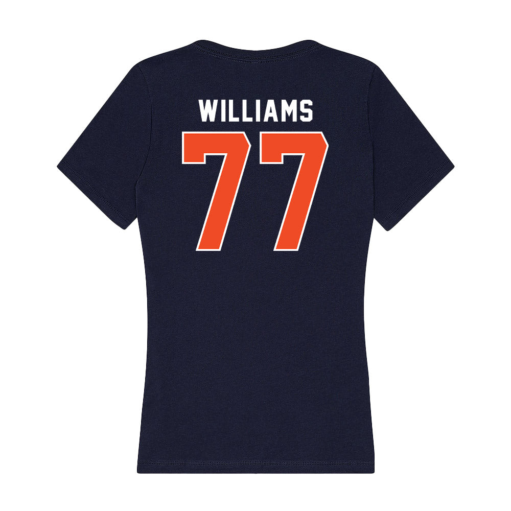 Auburn - NCAA Women's Soccer : Mya Williams - Women's V-Neck T-Shirt-1