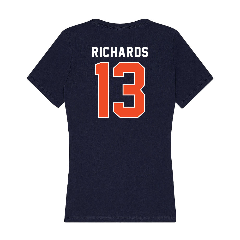 Auburn - NCAA Women's Soccer : Taylor Richards - Women's V-Neck T-Shirt-1