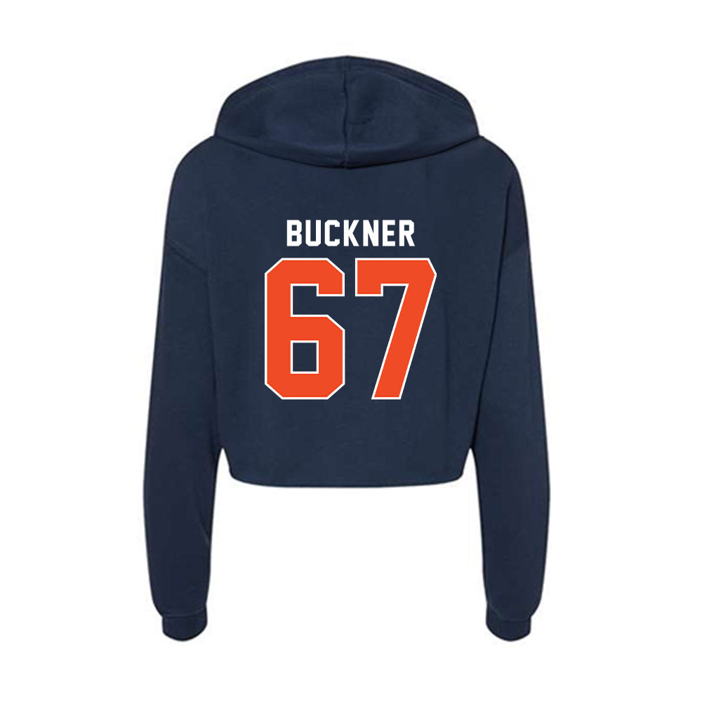 Auburn - NCAA Football : JR Buckner - Women's Crop Fleece Hoodie-1