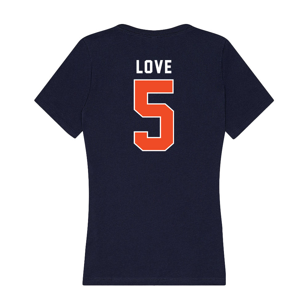 Auburn - NCAA Football : Terrance Love - Women's V-Neck T-Shirt-1