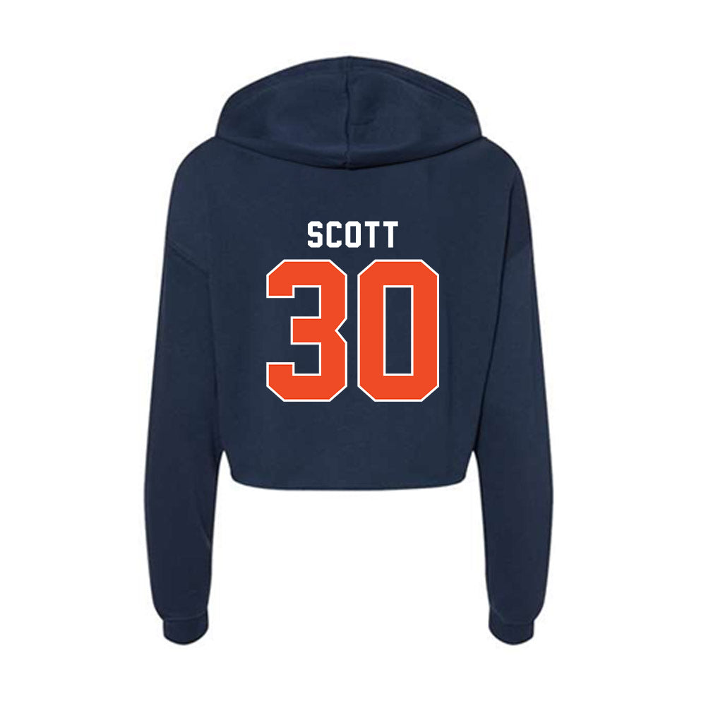 Auburn - NCAA Women's Basketball : Savannah Scott - Women's Crop Fleece Hoodie-1