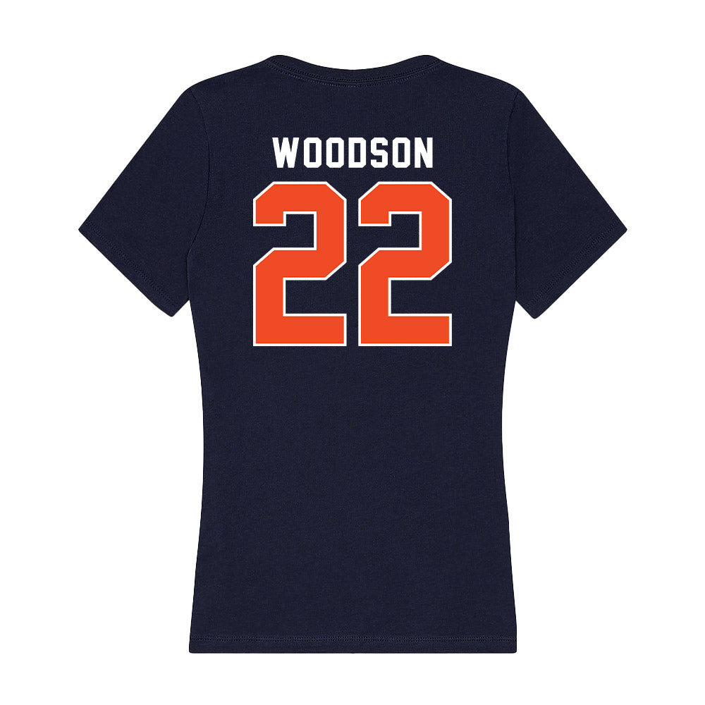 Auburn - NCAA Women's Soccer : Olivia Woodson - Women's V-Neck T-Shirt-1