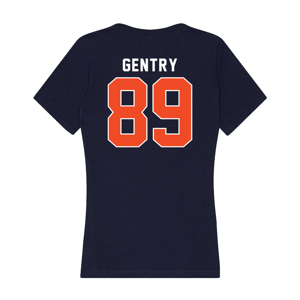 Auburn - NCAA Football : Dylan Gentry - Women's V-Neck T-Shirt-1