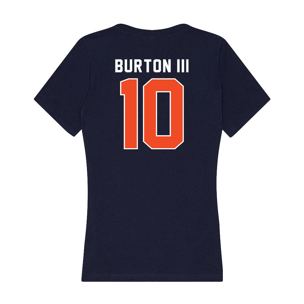 Auburn - NCAA Football : Caleb Burton III - Women's V-Neck T-Shirt-1