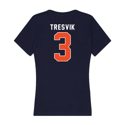 Auburn - NCAA Softball : Icess Tresvik - Women's V-Neck T-Shirt-1