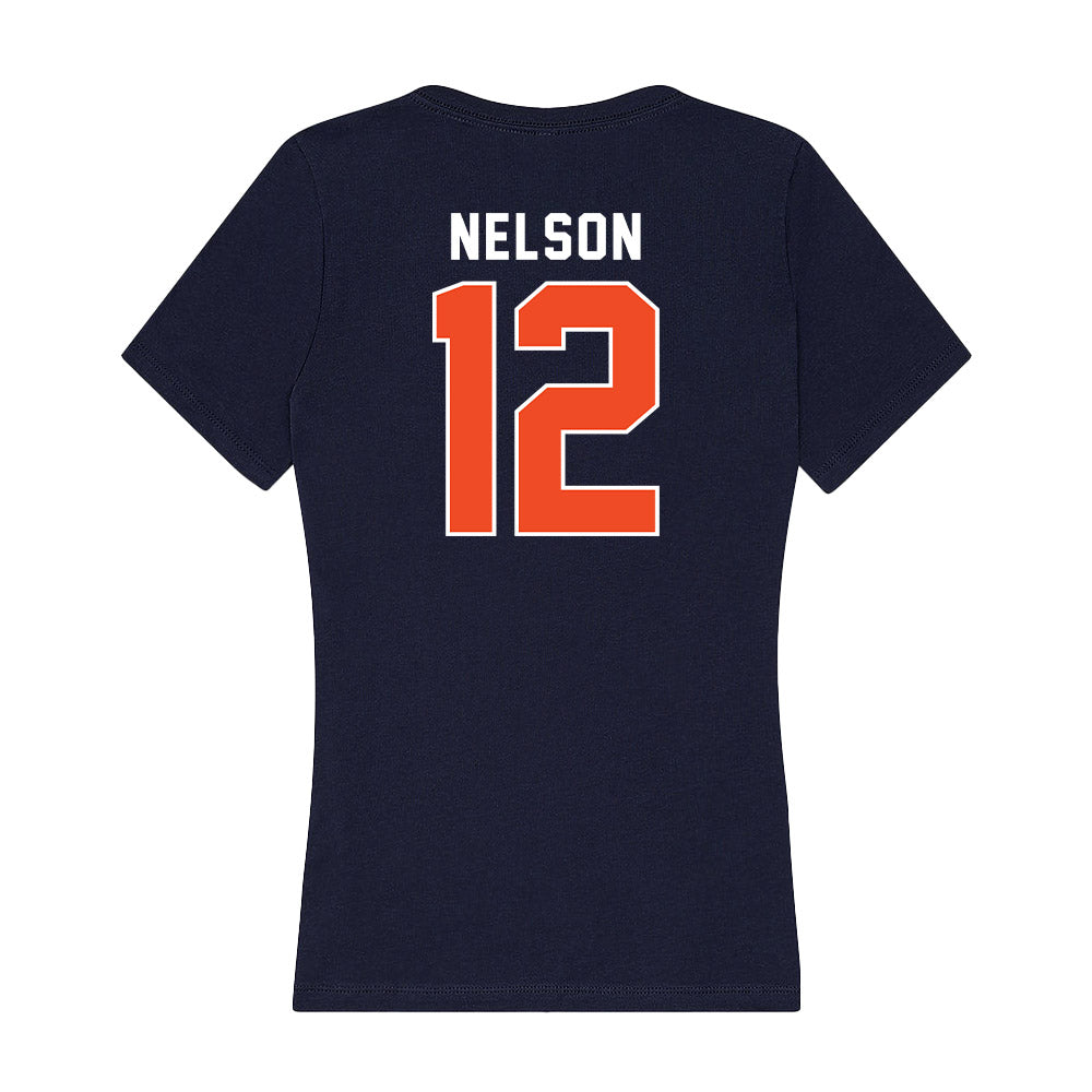 Auburn - NCAA Baseball : Drew Nelson - Women's V-Neck T-Shirt-1