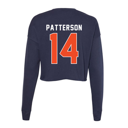 Auburn - NCAA Men's Basketball : Presley Patterson - Women's Cropped Crew Fleece-1