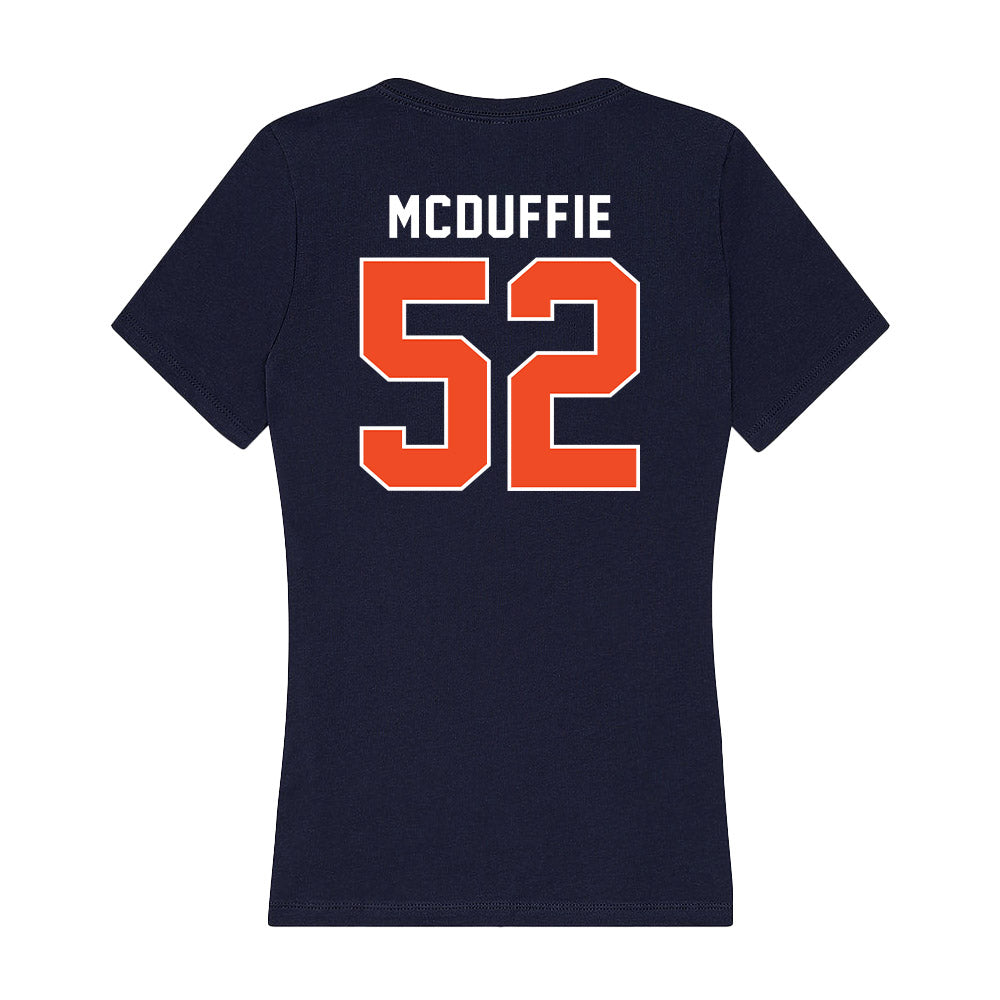 Auburn - NCAA Football : William Grier McDuffie - Women's V-Neck T-Shirt-1