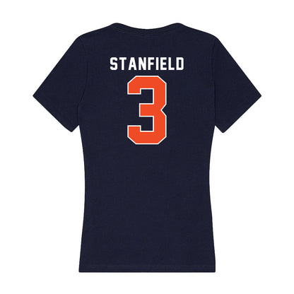 Auburn - NCAA Baseball : Chris Stanfield - Women's V-Neck T-Shirt-1