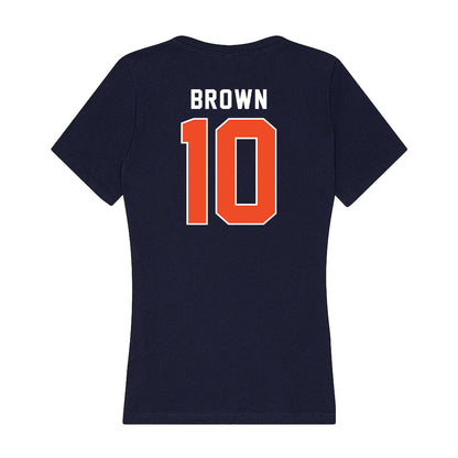 Auburn - NCAA Women's Soccer : Samantha Brown - Women's V-Neck T-Shirt-1