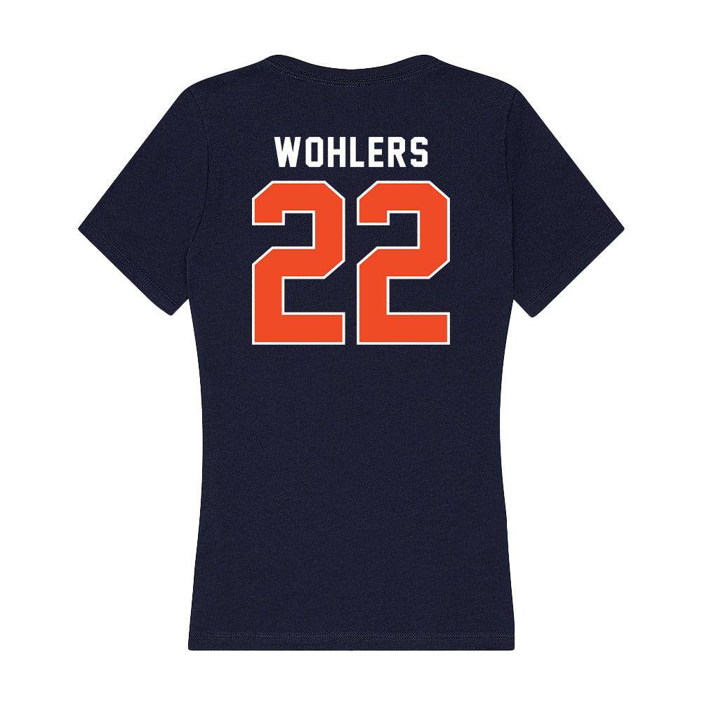 Auburn - NCAA Softball : Anna Wohlers - Women's V-Neck T-Shirt-1