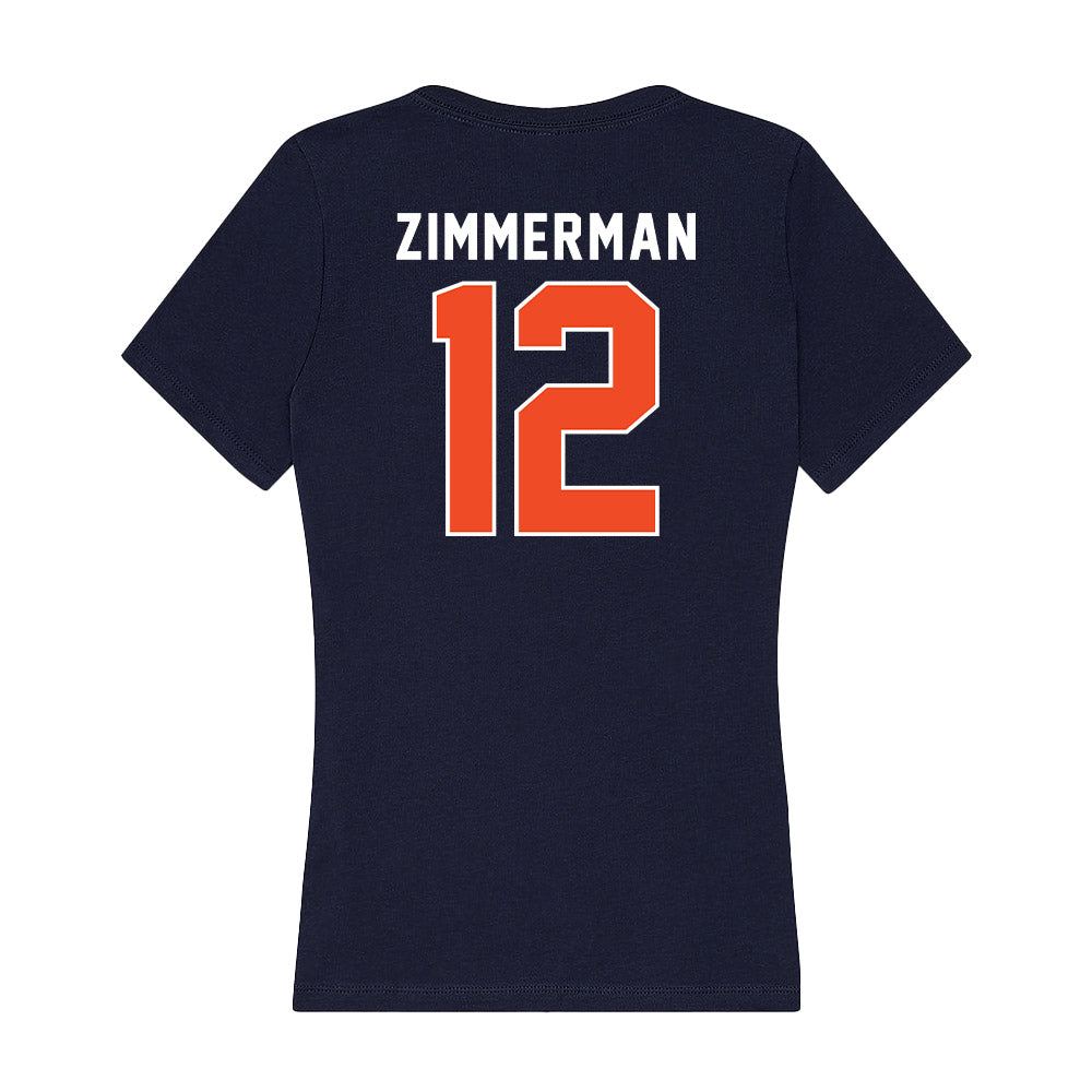 Auburn - NCAA Women's Volleyball : Bel Zimmerman - Women's V-Neck T-Shirt-1