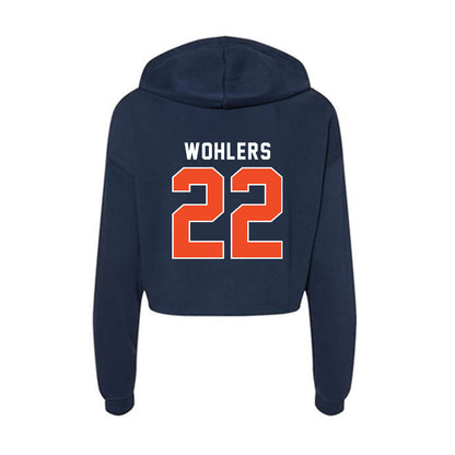 Auburn - NCAA Softball : Anna Wohlers - Women's Crop Fleece Hoodie-1