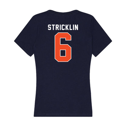 Auburn - NCAA Baseball : Cale Stricklin - Women's V-Neck T-Shirt-1