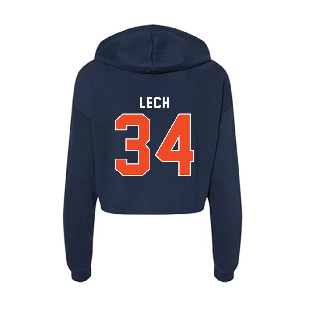 Auburn - NCAA Softball : Amelia Lech - Women's Crop Fleece Hoodie-1