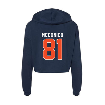 Auburn - NCAA Football : Greg McConico - Women's Crop Fleece Hoodie-1