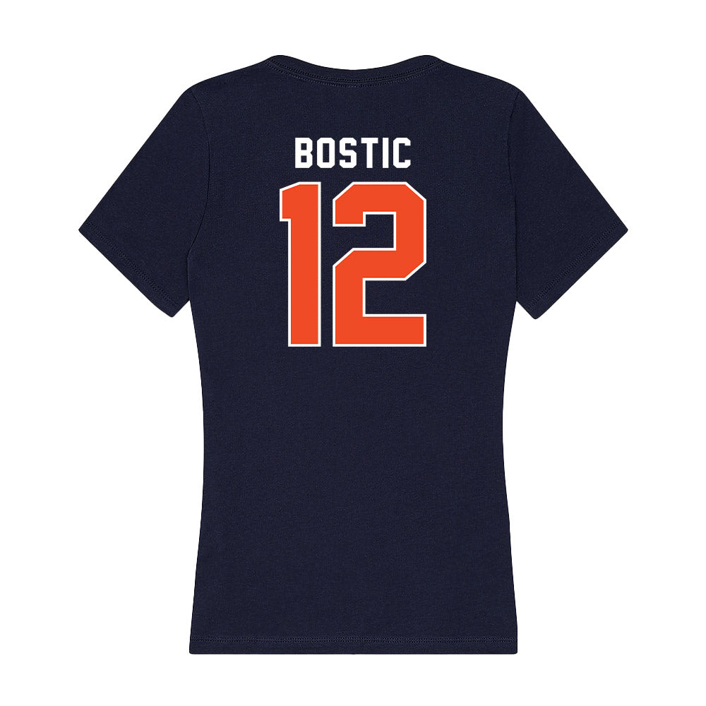 Auburn - NCAA Women's Basketball : Mar'shaun Bostic - Women's V-Neck T-Shirt-1