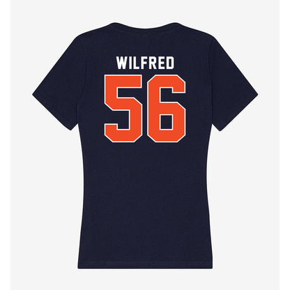Auburn - NCAA Football : Seth Wilfred - Women's V-Neck T-Shirt-1