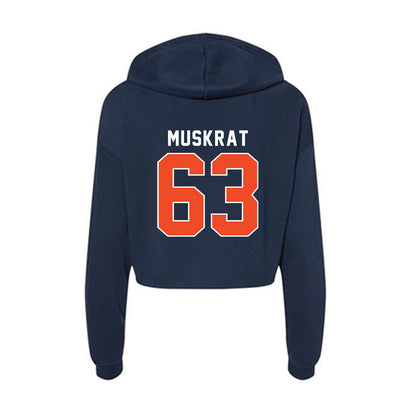 Auburn - NCAA Football : Jaden Muskrat - Women's Crop Fleece Hoodie-1