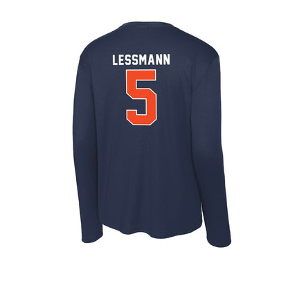 Auburn - NCAA Softball : georgia lessmann - Activewear Long Sleeve T-Shirt-1