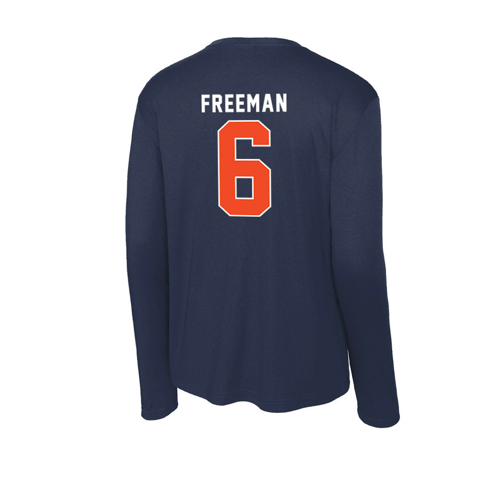 Auburn - NCAA Men's Basketball : Elyjah Freeman - Activewear Long Sleeve T-Shirt-1