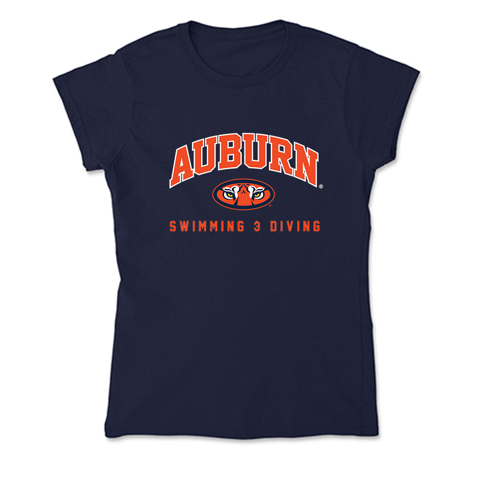 Auburn - NCAA Men's Swimming & Diving : Alejandro Flores - Soft Style Women’s T-Shirt-0