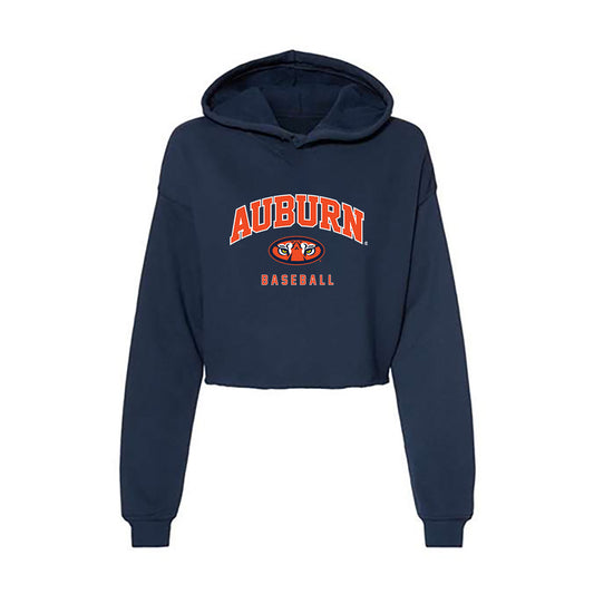 Auburn - NCAA Baseball : Cooper McMurray - Women's Crop Fleece Hoodie-0